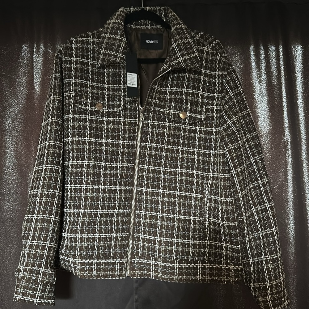 Men’s fashion nova Make a statement trucker jacket
